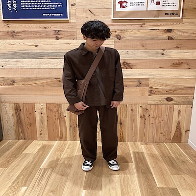 紳士 木の実から作ったカポック混モールスキンカバーオール | 無印良品